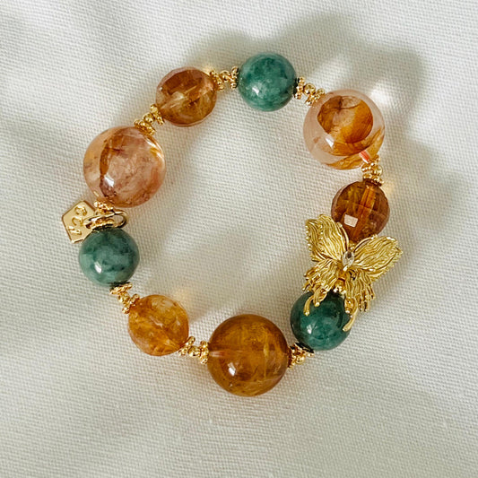 Citrine, Golden Healer & Jade Juicy Bracelet