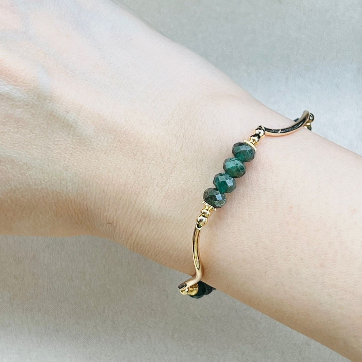 Green Apatite La Grace Bracelet