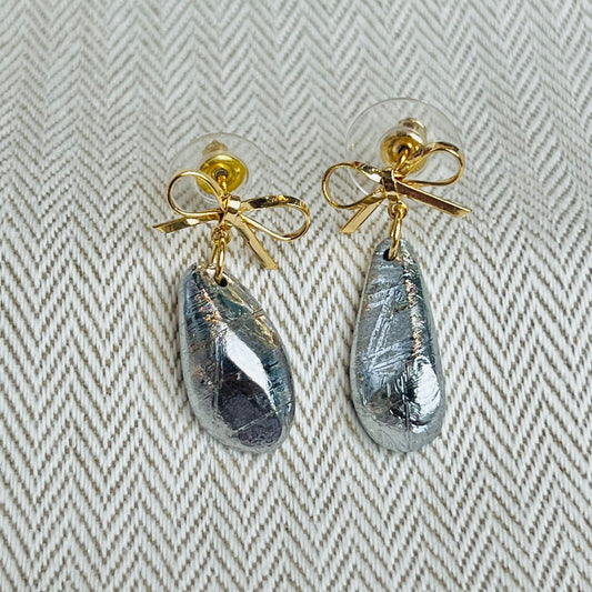 Meteorite Ribbon Earrings