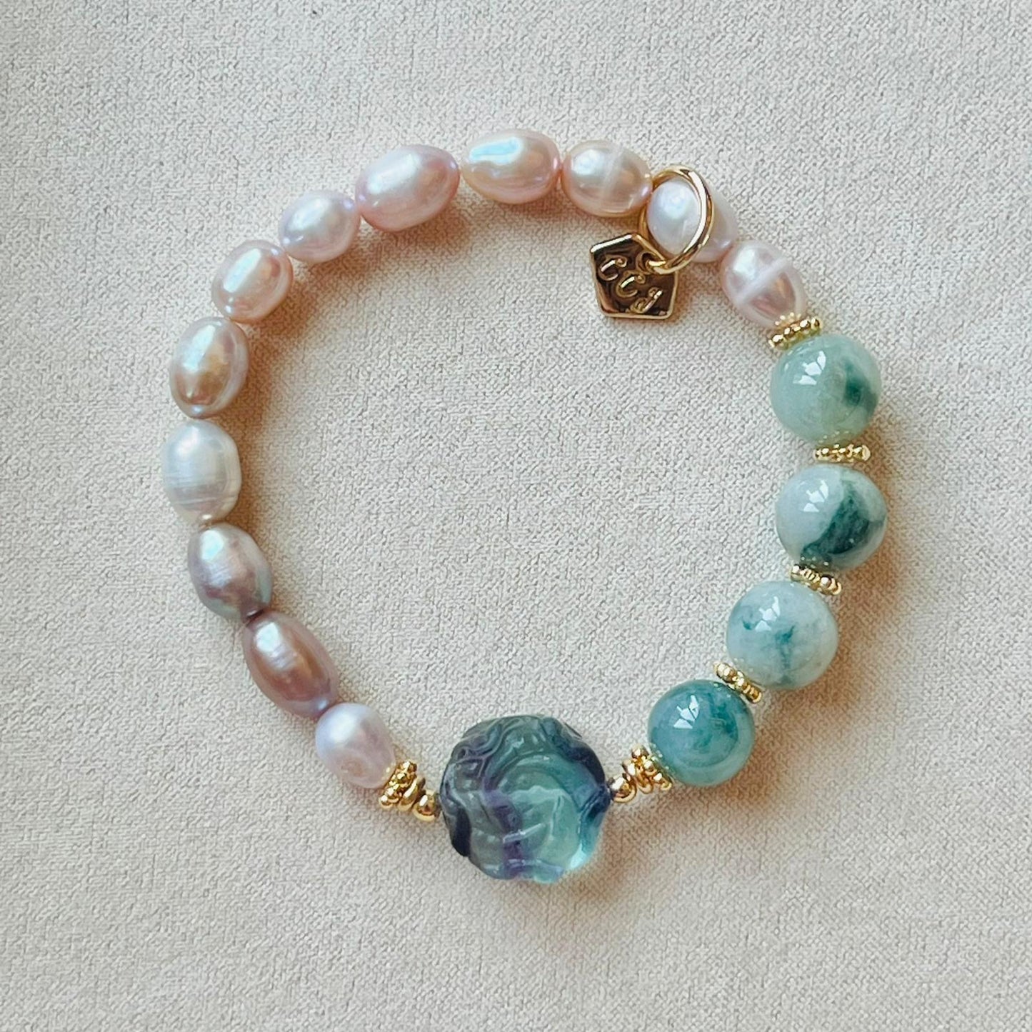 Jade & Pearls Bracelet