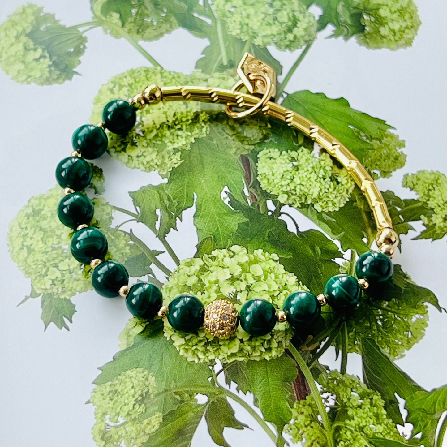 Marvelous Malachite Delicate Diadem Bracelet