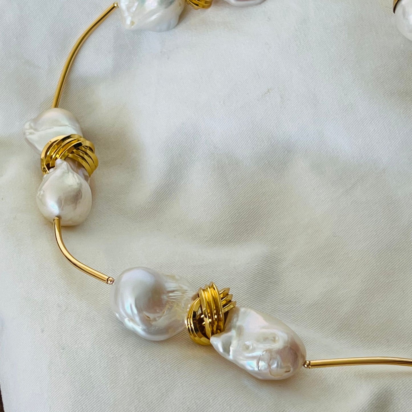 Puffy Baroque Pearl Necklace