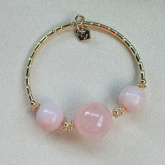 Opportunity Opal & Rose Quartz Diadem Bracelet