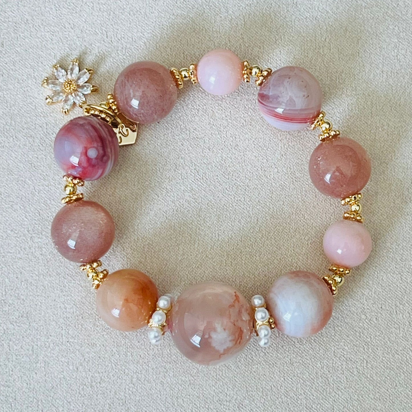 Peach Garden Crown Bracelet