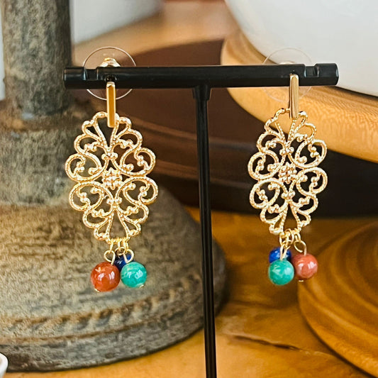 Filigree Rainbow Earrings