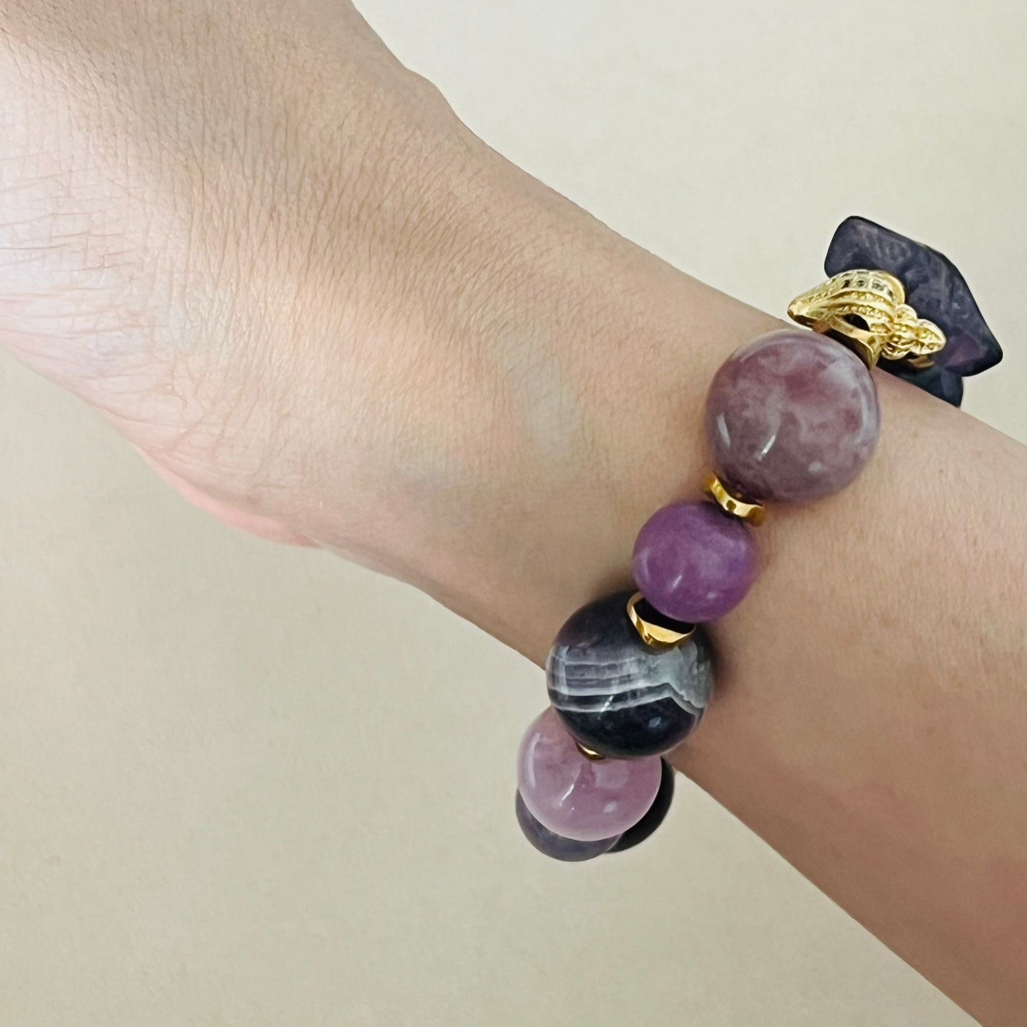 Grape Quartz Sea Bracelet