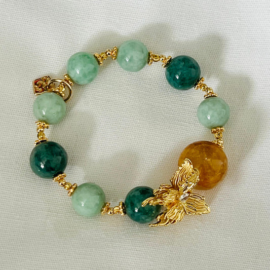 Golden Healer & Jade Juicy Bracelet