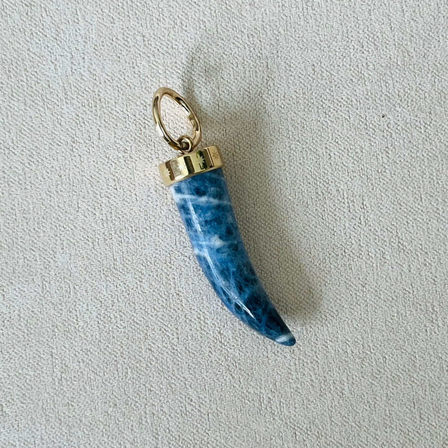 Sodalite Horn Pendant