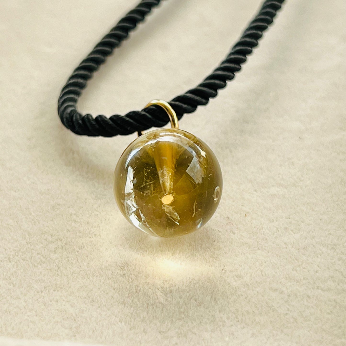 Citrine Silk Twist Necklace