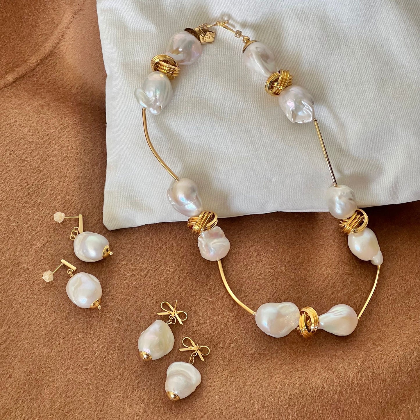 Puffy Baroque Pearl Necklace