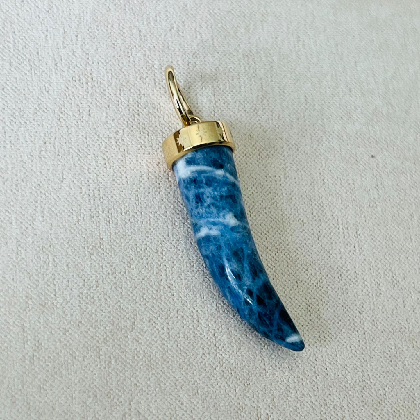 Sodalite Horn Pendant