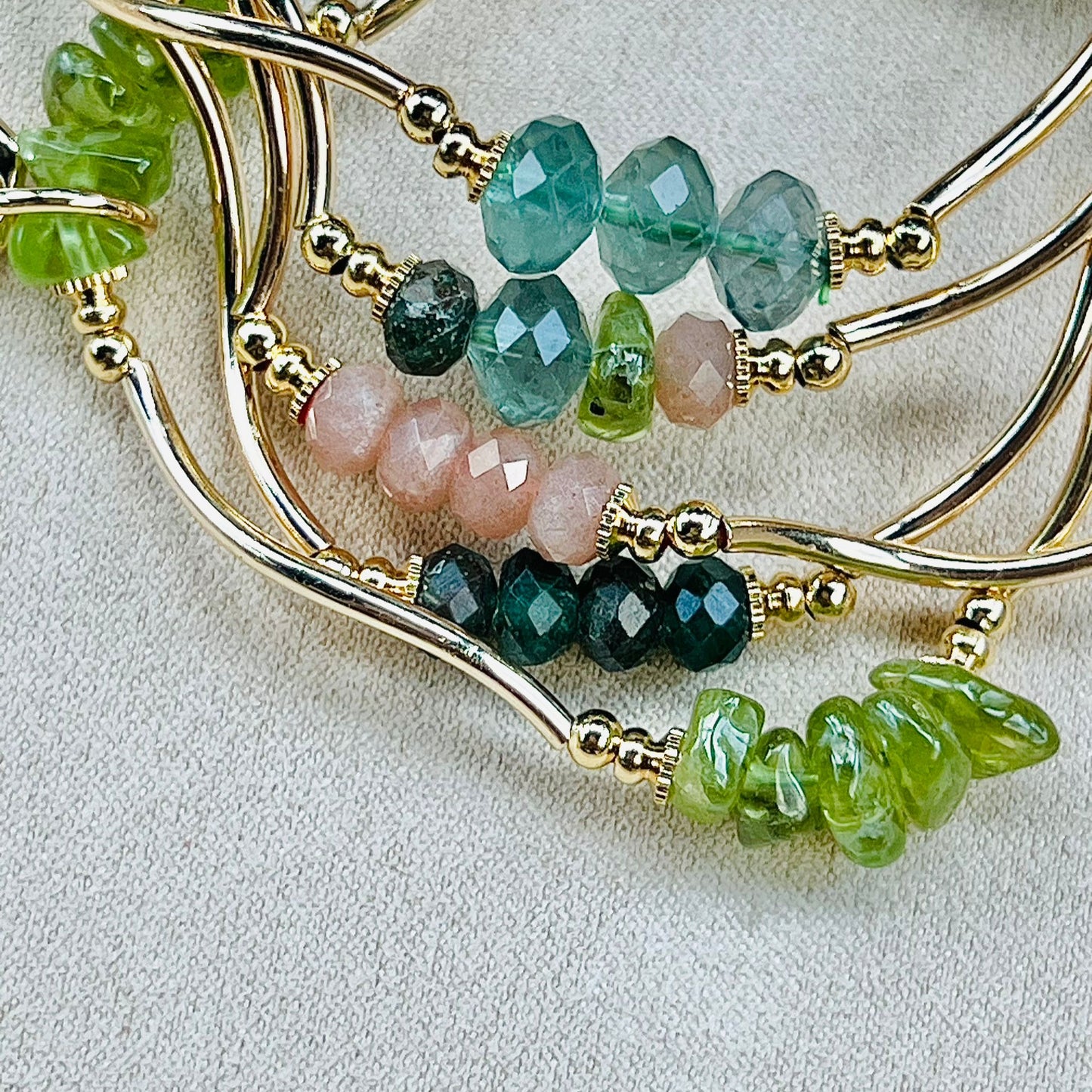 Green Apatite La Grace Bracelet