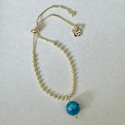 Blue Apatite La Forma Bracelet