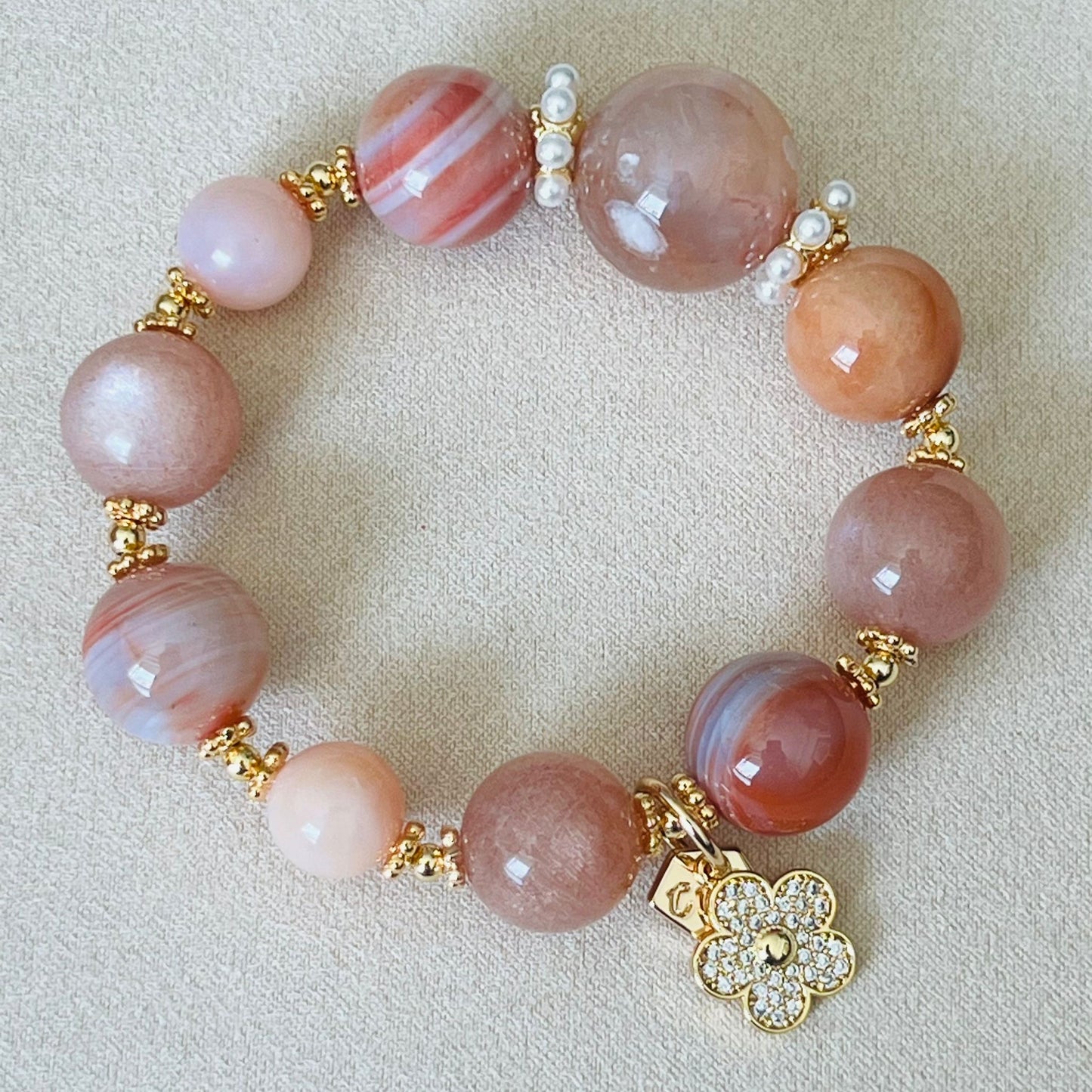 Peach Garden Crown Bracelet