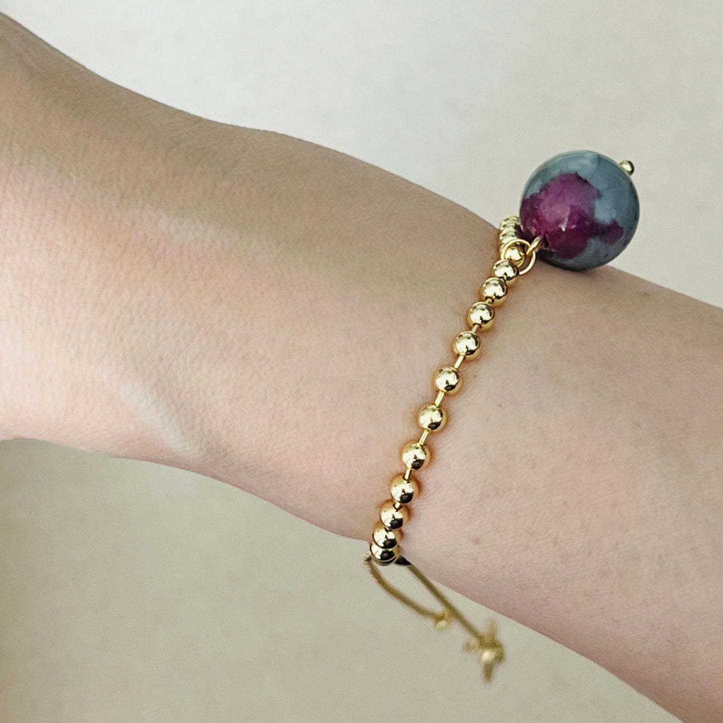 Ruby Zoisite La Forma Bracelet