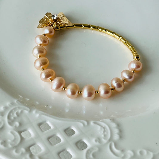 Baby Champagne Pearl Diadem Bracelet