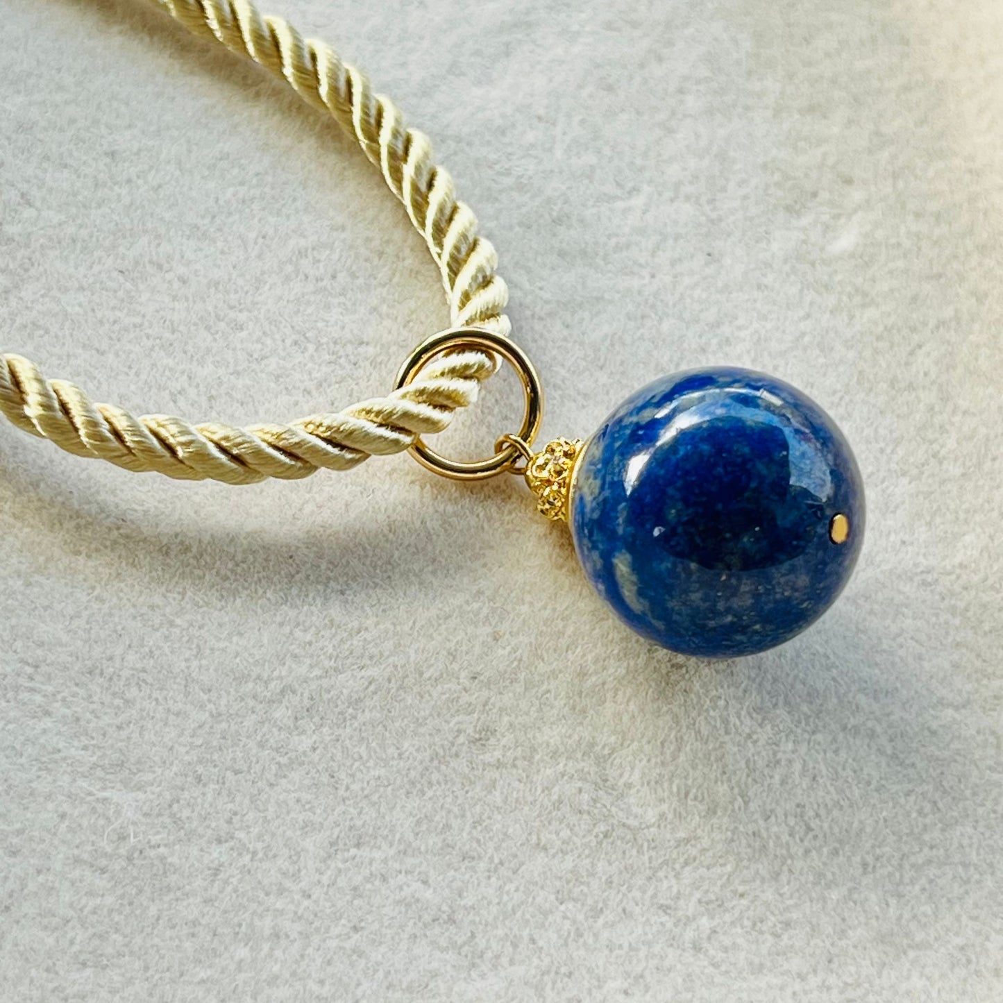 Lapis Lazuli Silk Twist Necklace