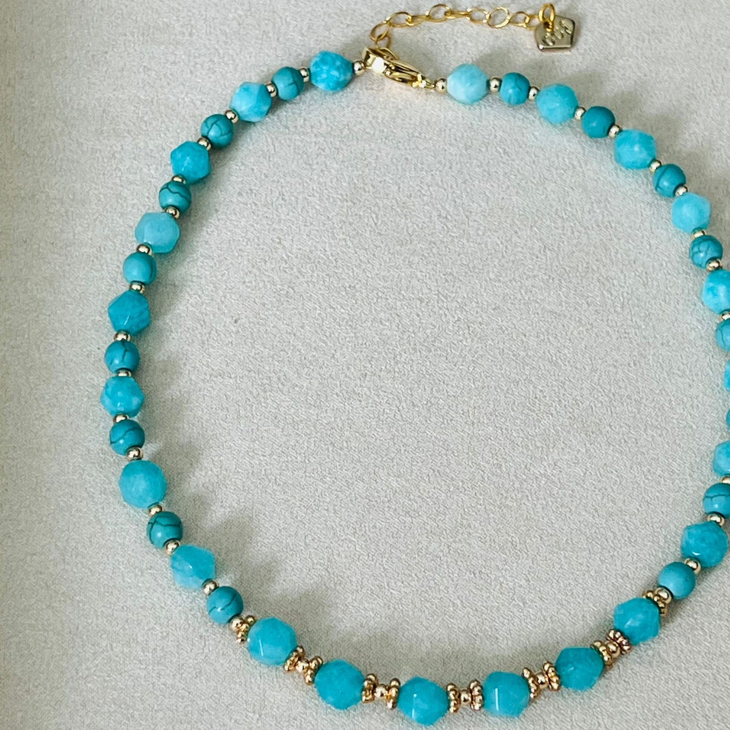 Amazonite & Turquoise Choker Necklace