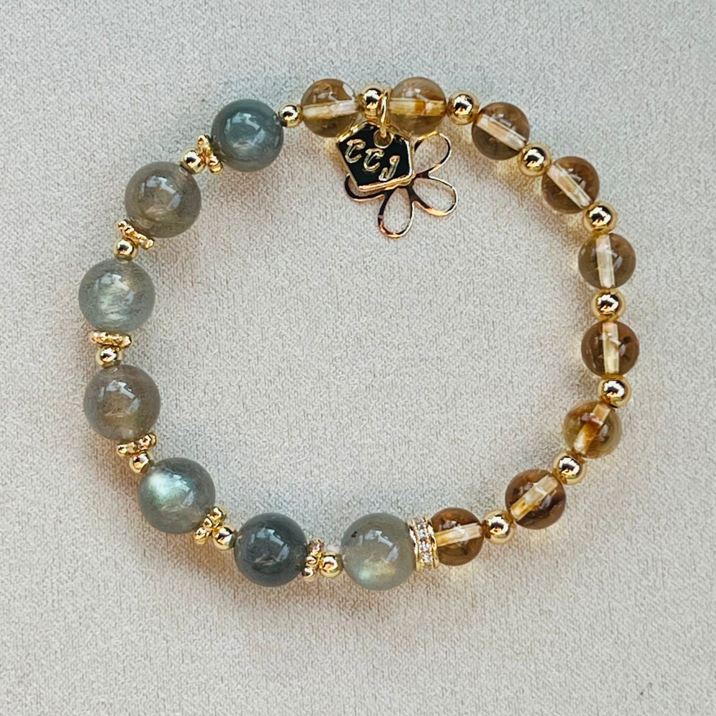 Citrine & Labradorite Baby Bracelet