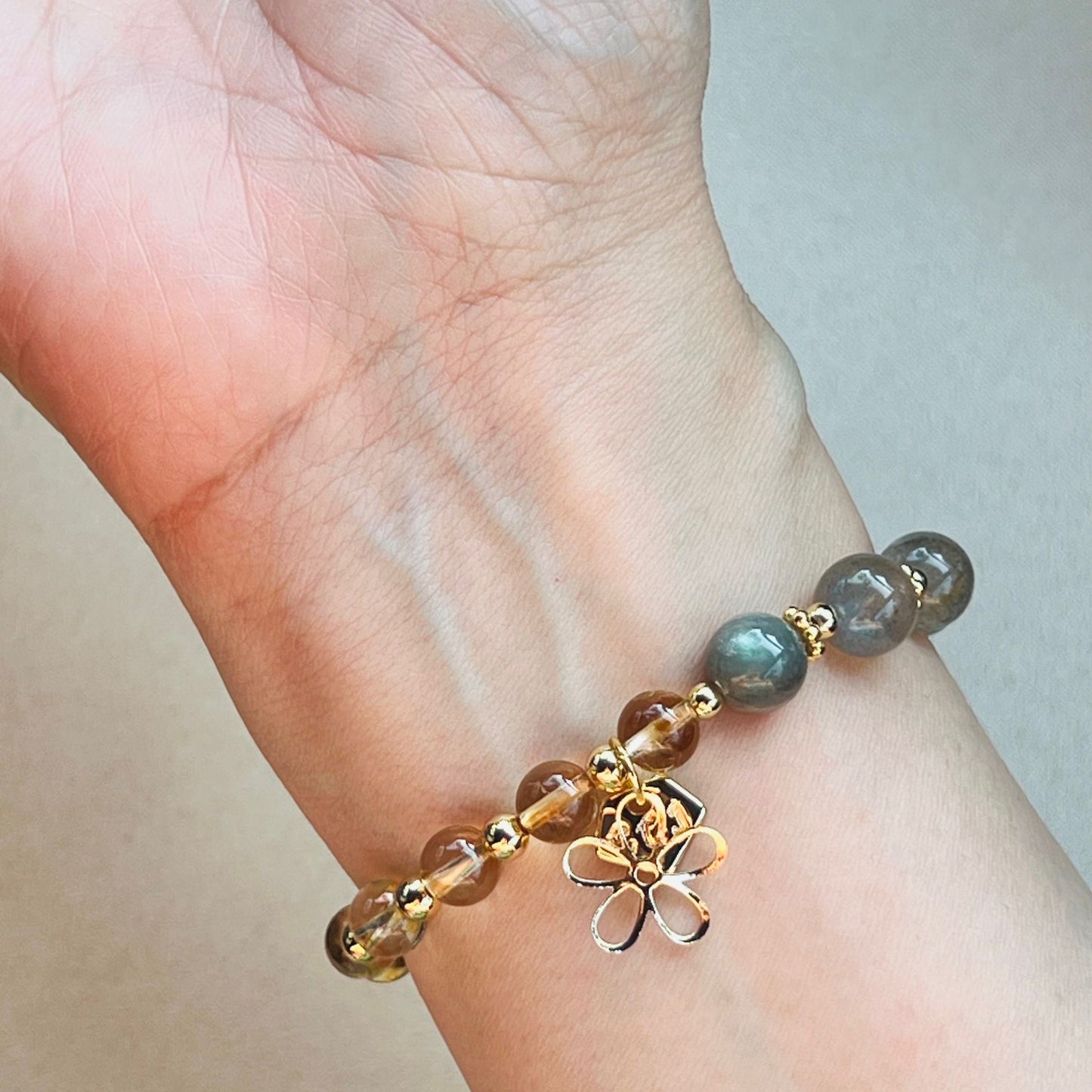 Citrine & Labradorite Baby Bracelet