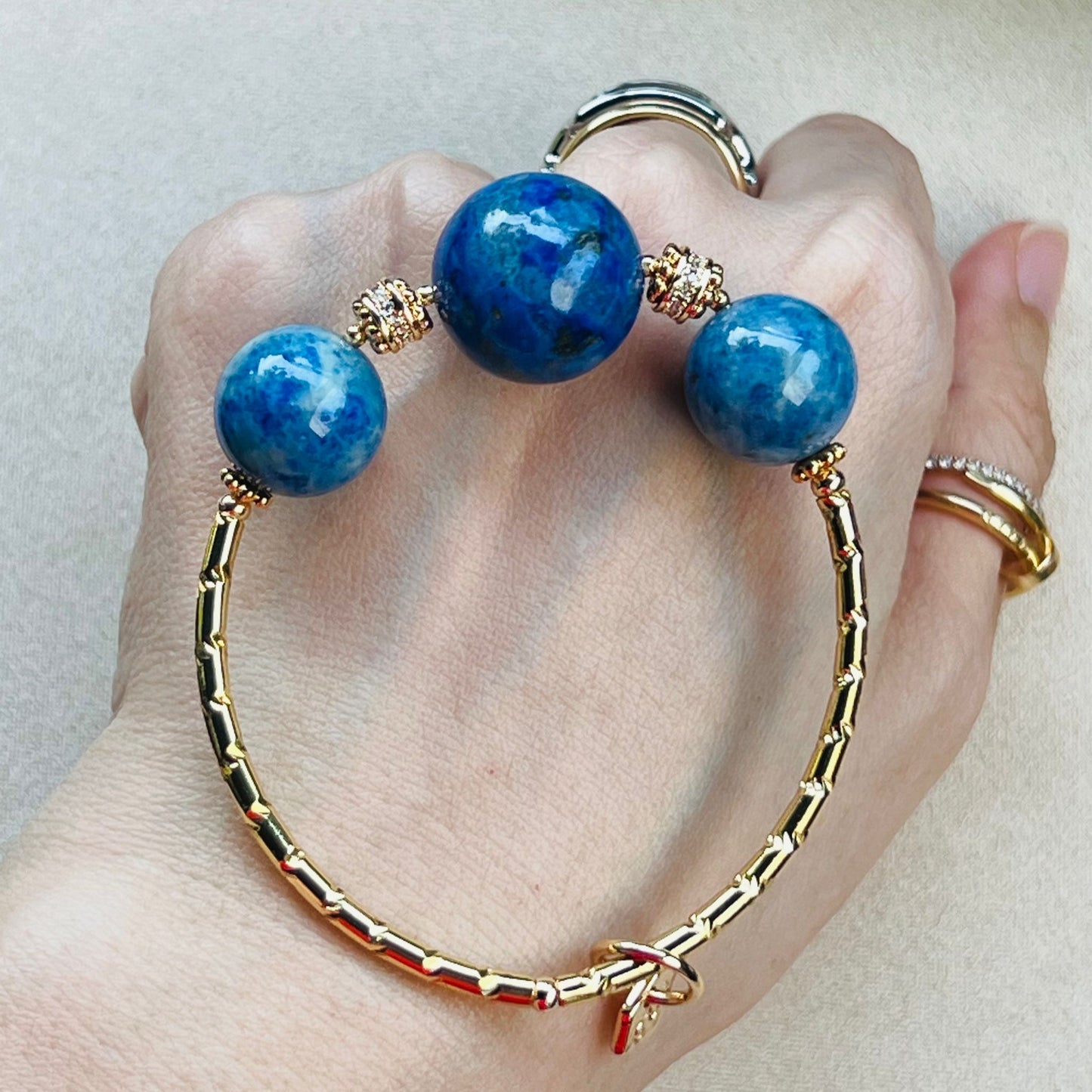 Lucky Lapis Lazuli & Quantum Quattro Diadem Bracelet
