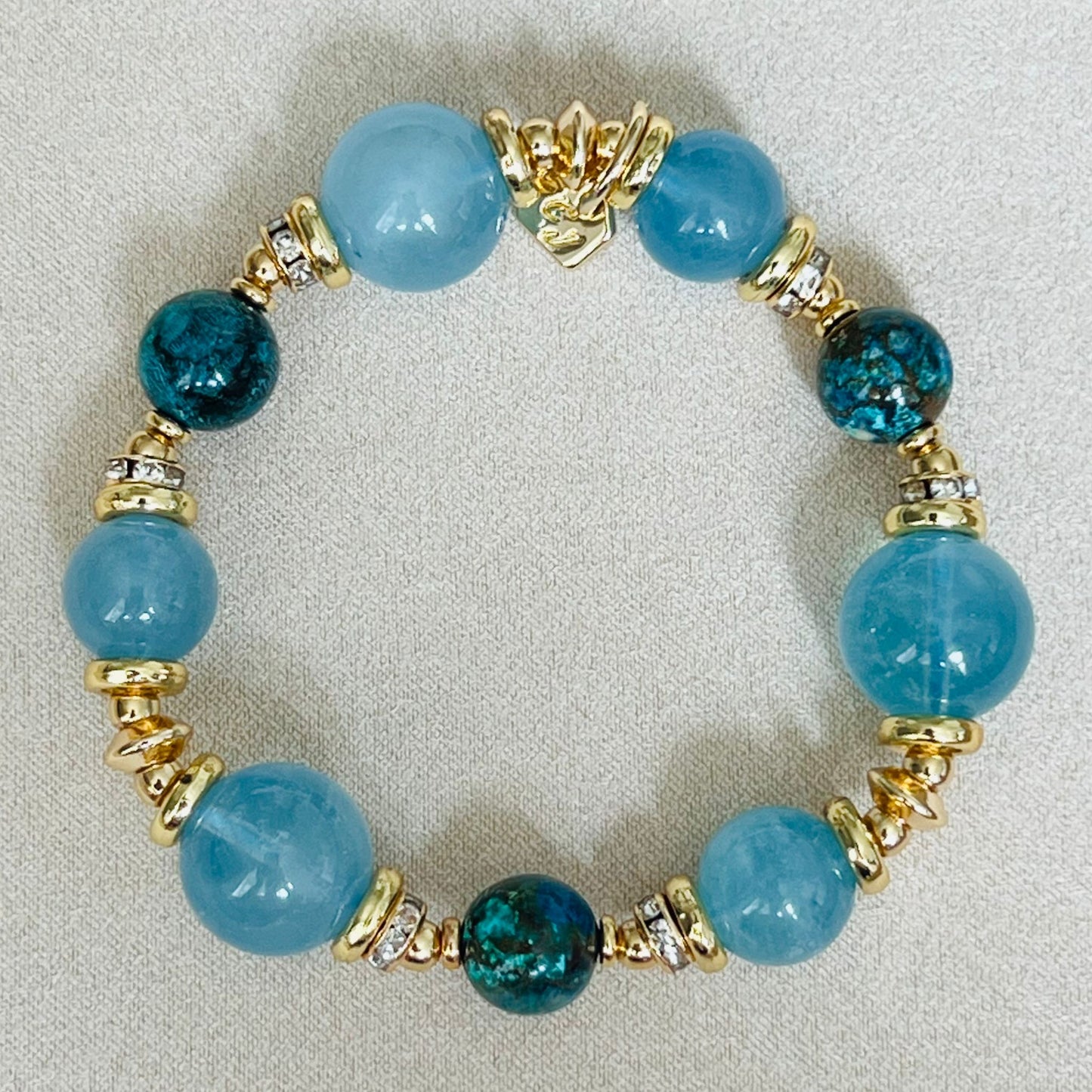 Wow-So-Wise Aquamarine Bracelet