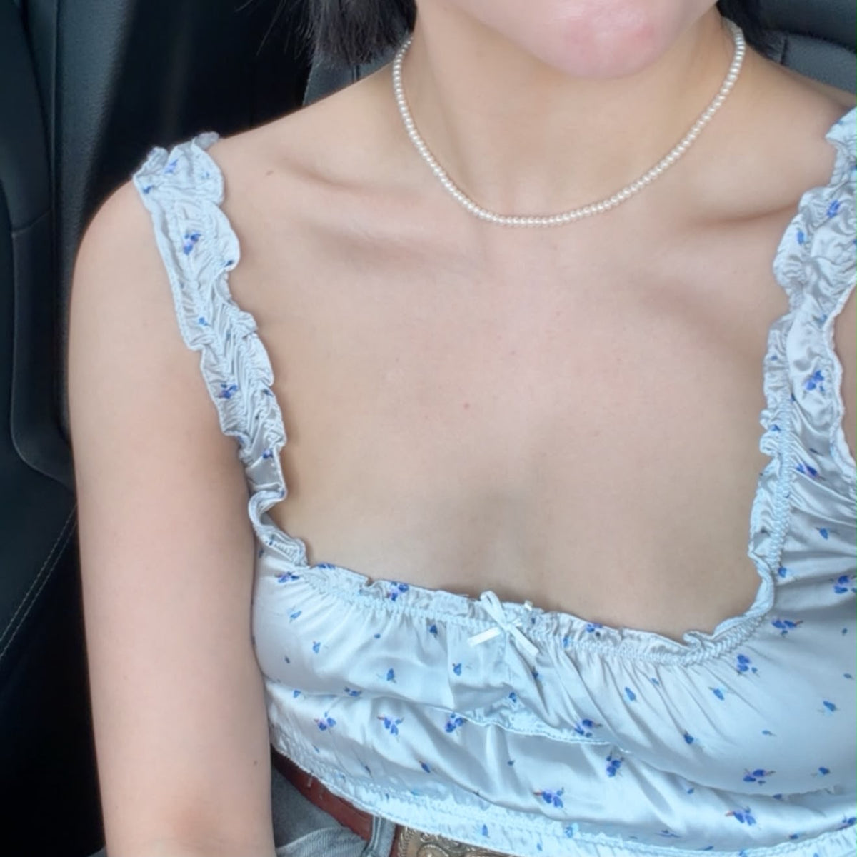 Baroque Pearl | White Moonstone Delicate Necklace