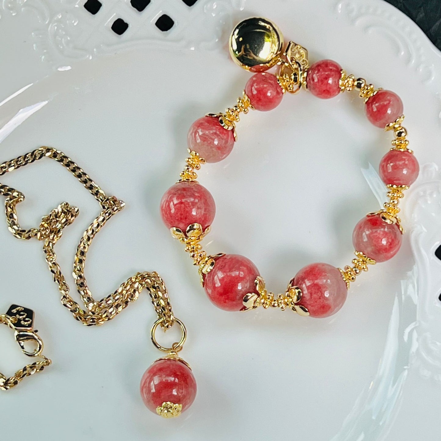 Sakura Rhodonite Supreme Bracelet
