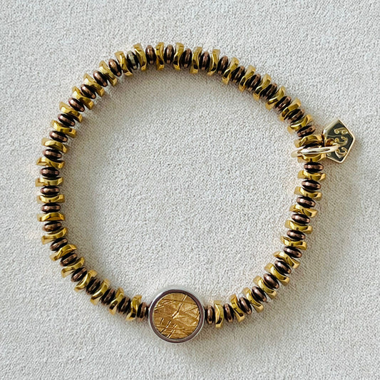 Golden Meteorite Bracelet