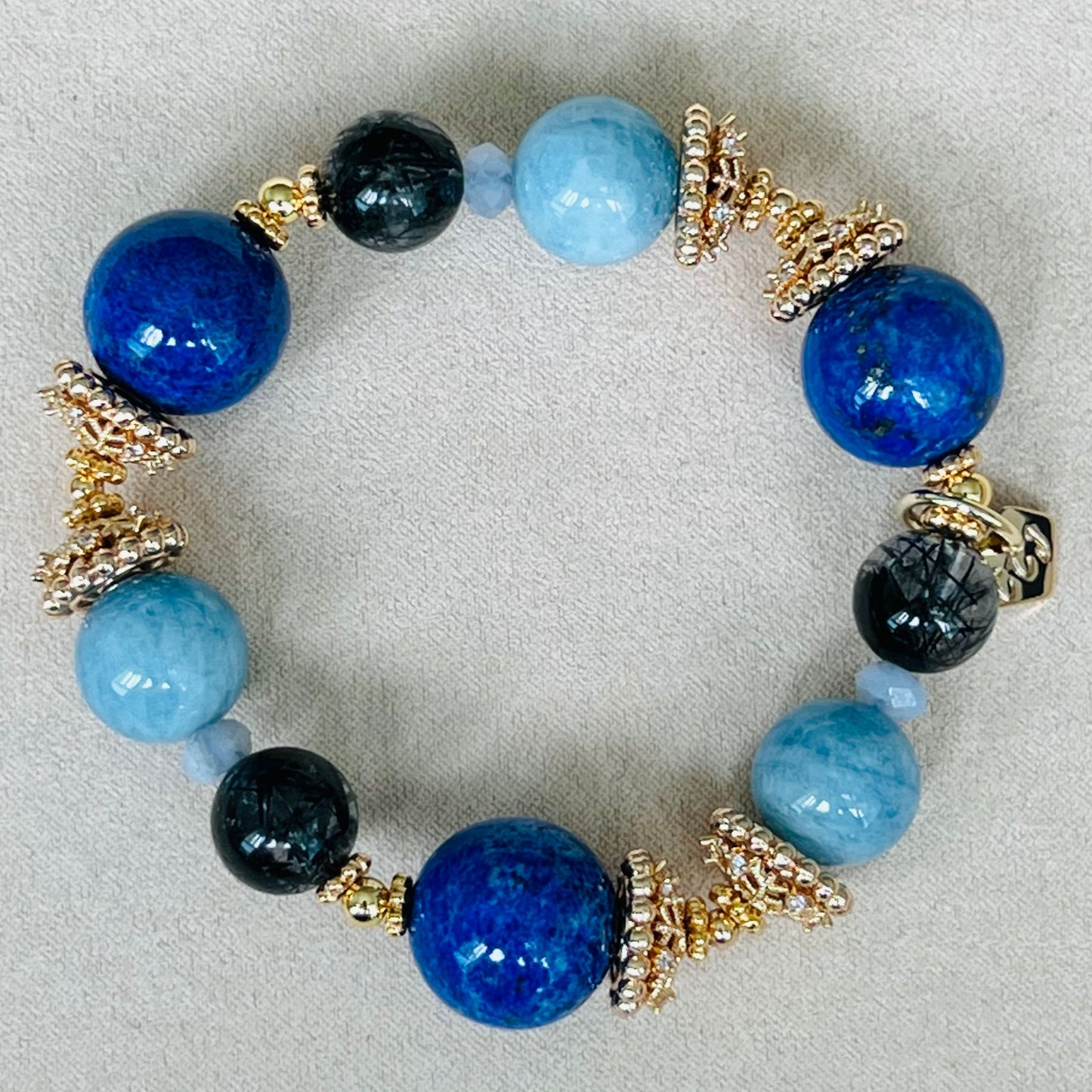 Lapis Lazuli & Aquamarine Bracelet