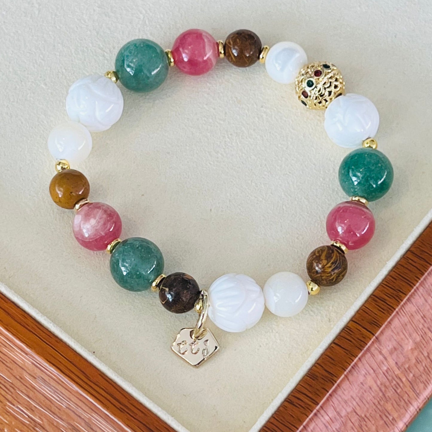 Cactus Rhodochrosite Bracelet