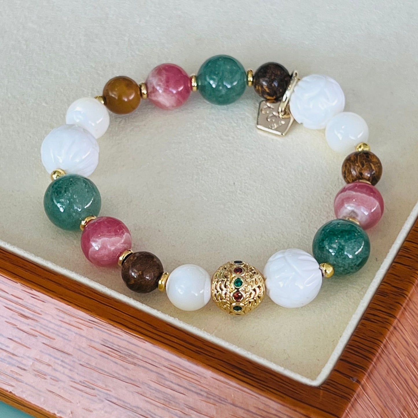 Cactus Rhodochrosite Bracelet