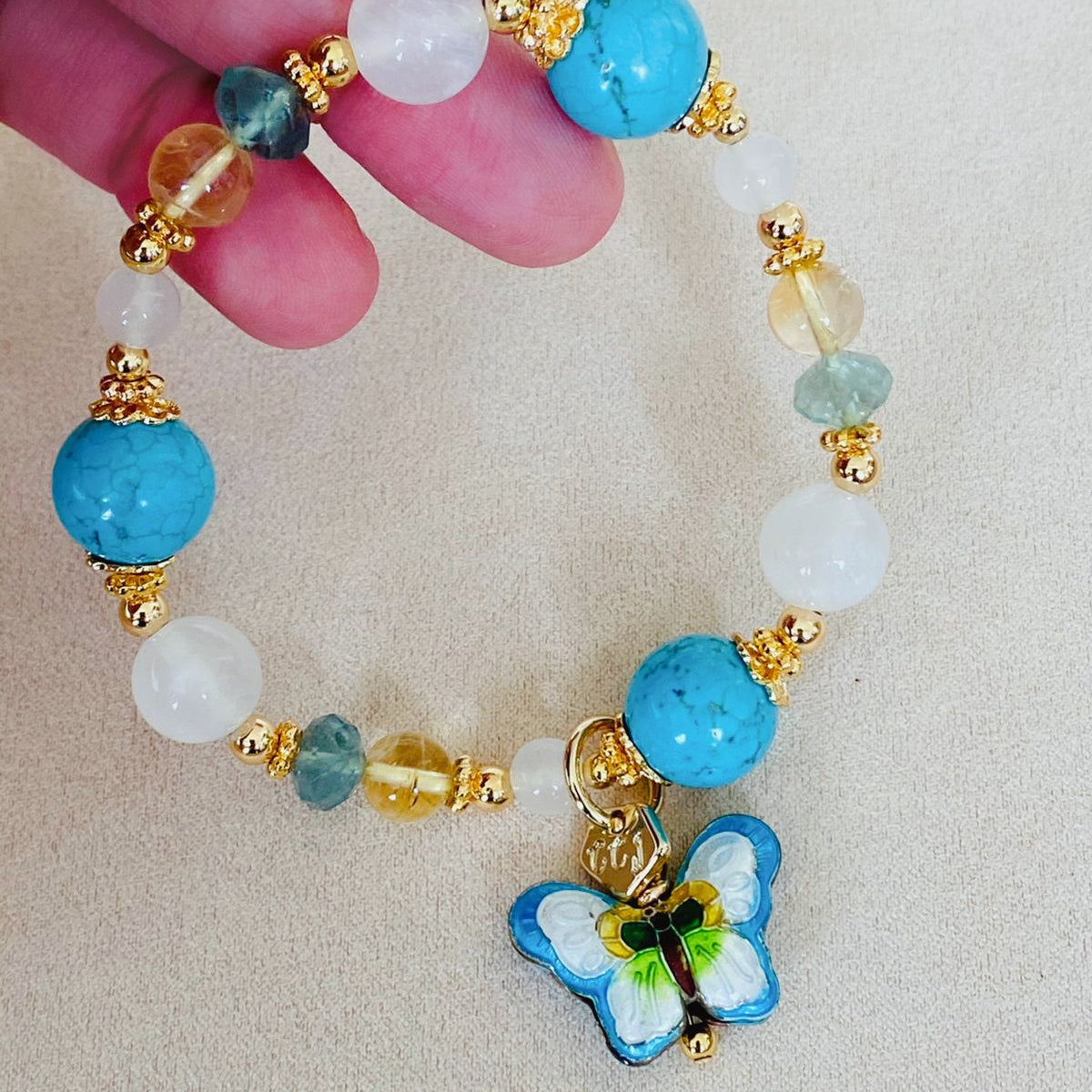 Turquoise Butterfly Bracelet