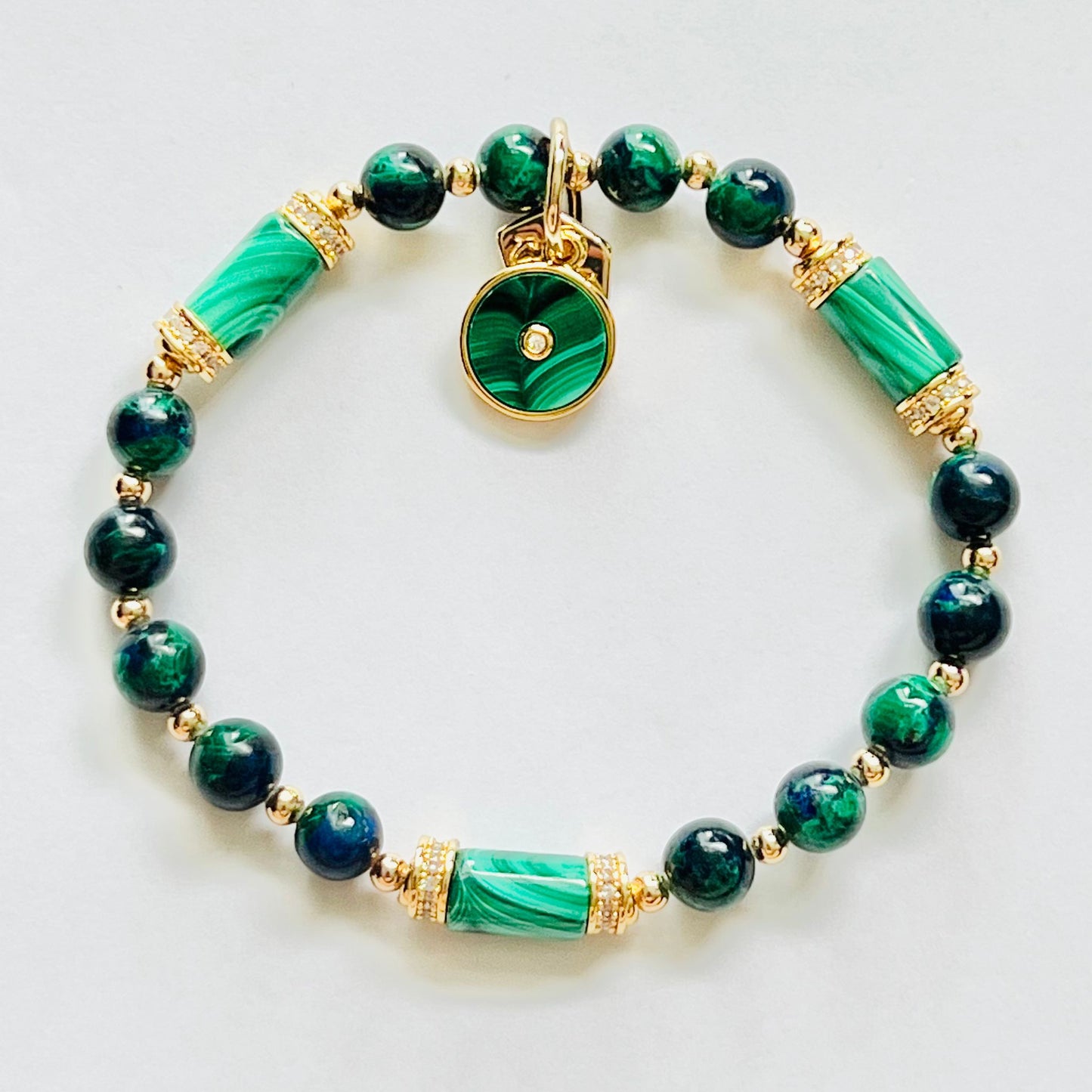 Baby Azurmalachite & Malachite Bracelet