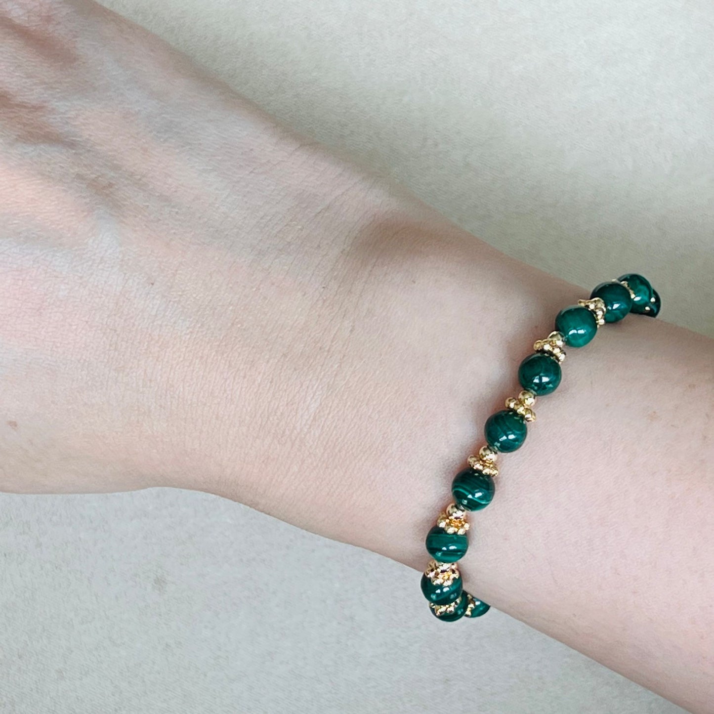 Baby Cherry Malachite Bracelet