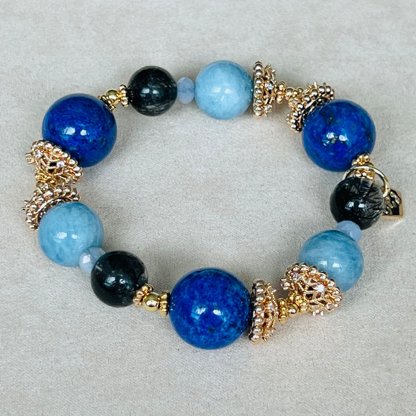 Lapis Lazuli & Aquamarine Bracelet