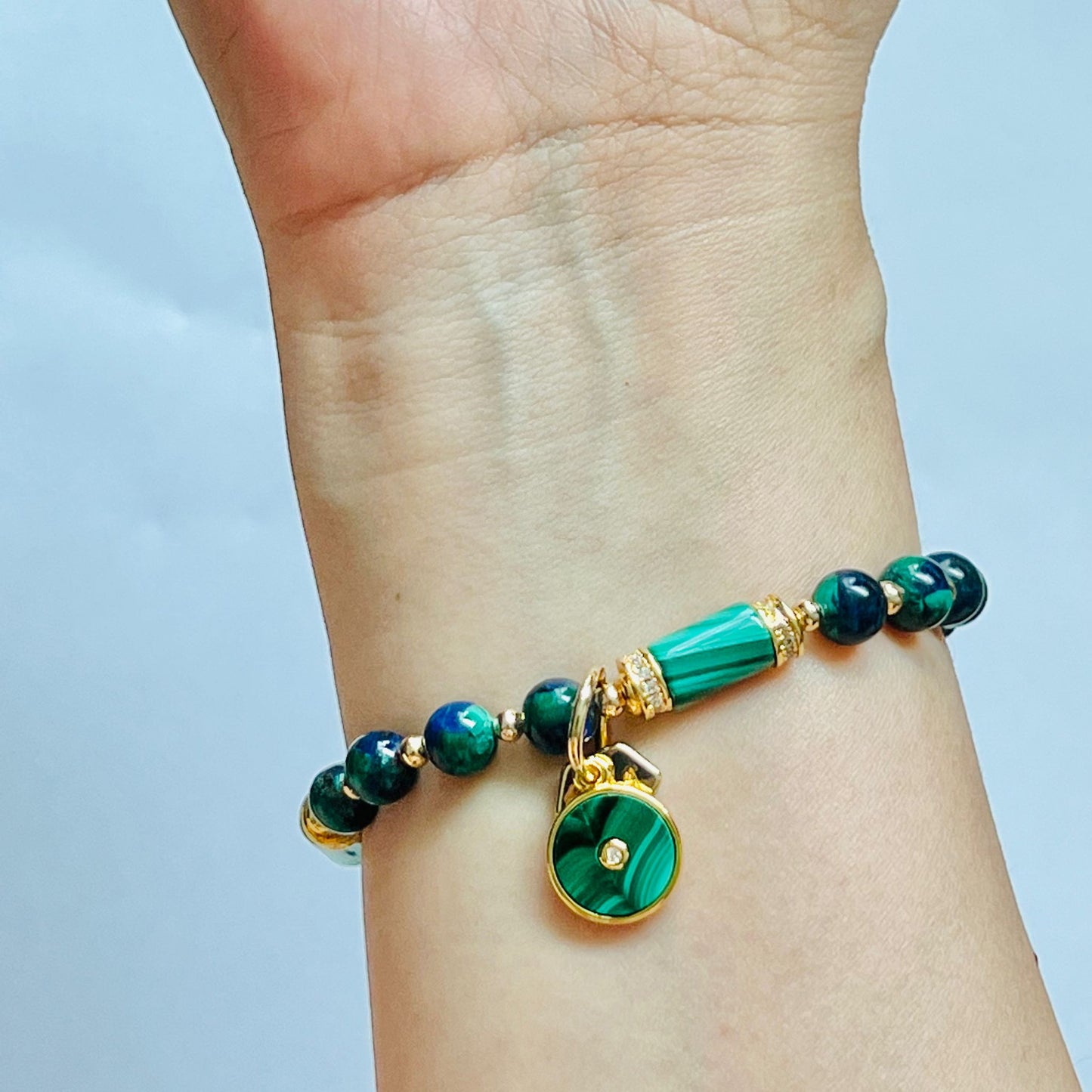 Baby Azurmalachite & Malachite Bracelet