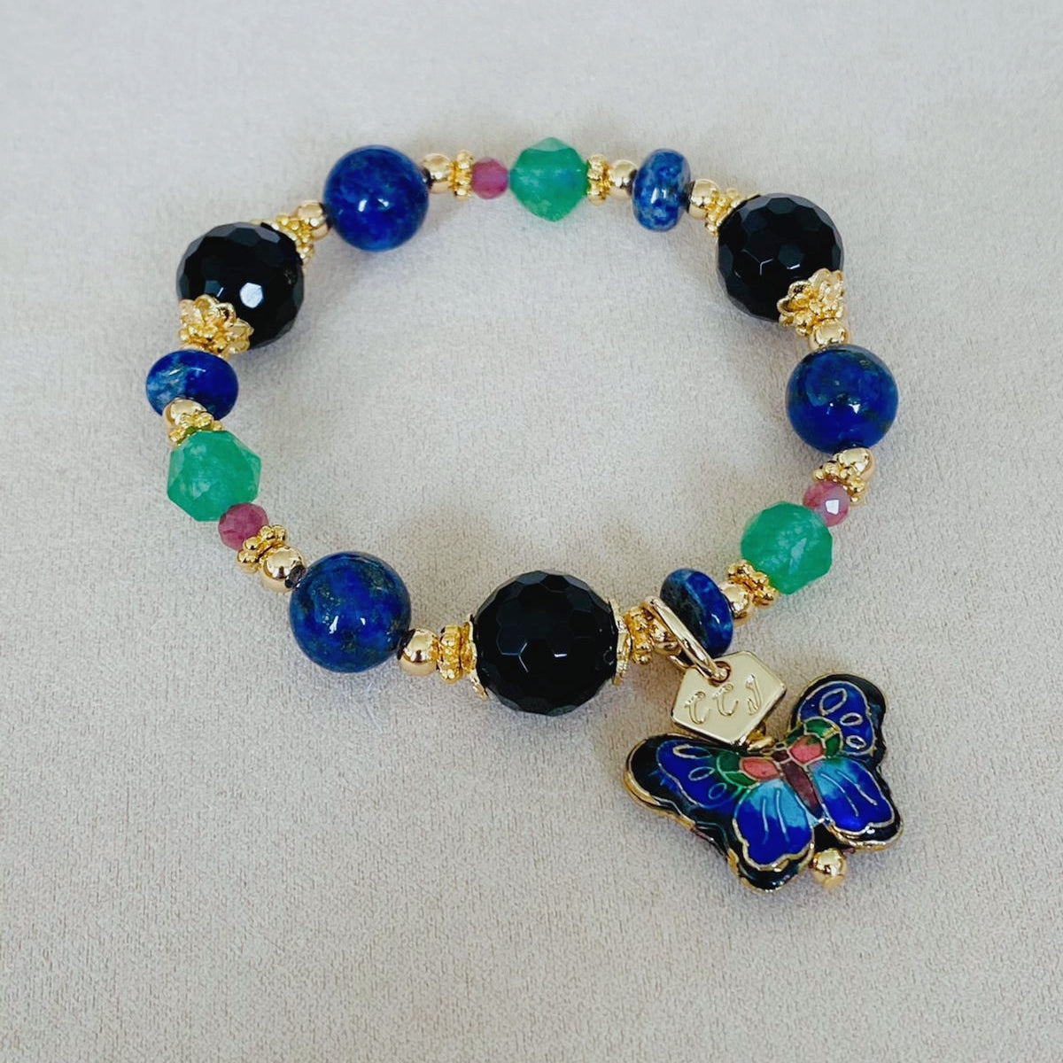 Onyx Butterfly Bracelet