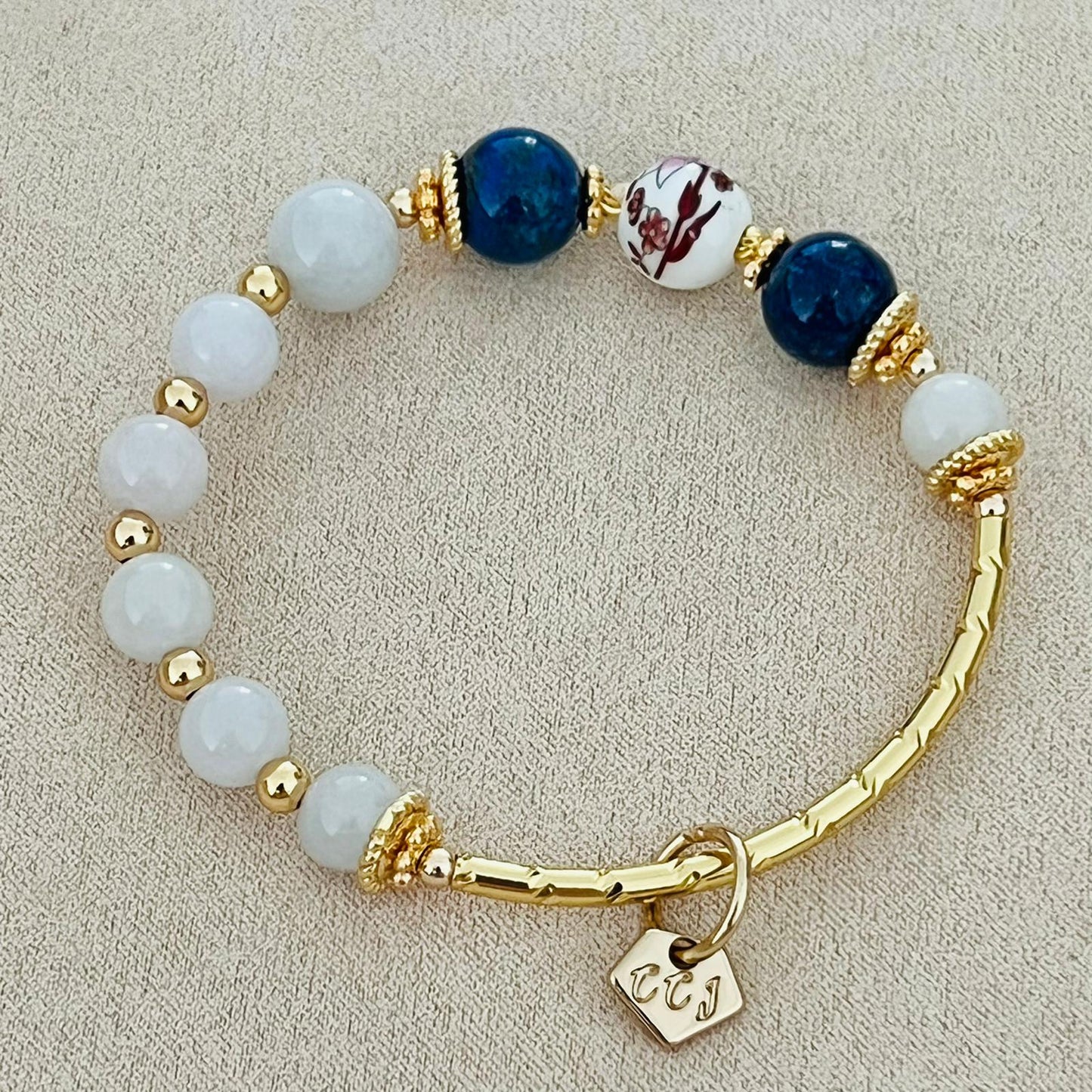Jade & Lapis Lazuli Bracelet