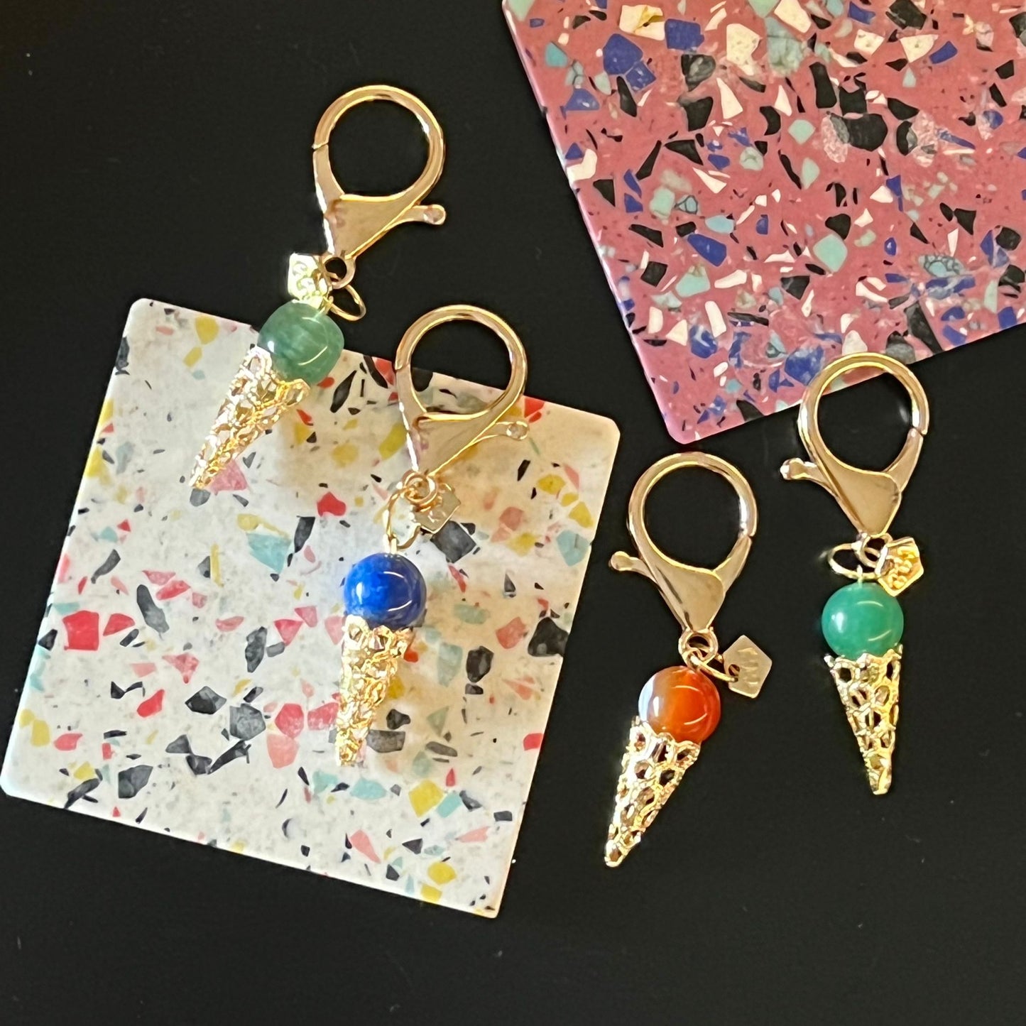 Ice Cream Vivid Gemstone Bag charms