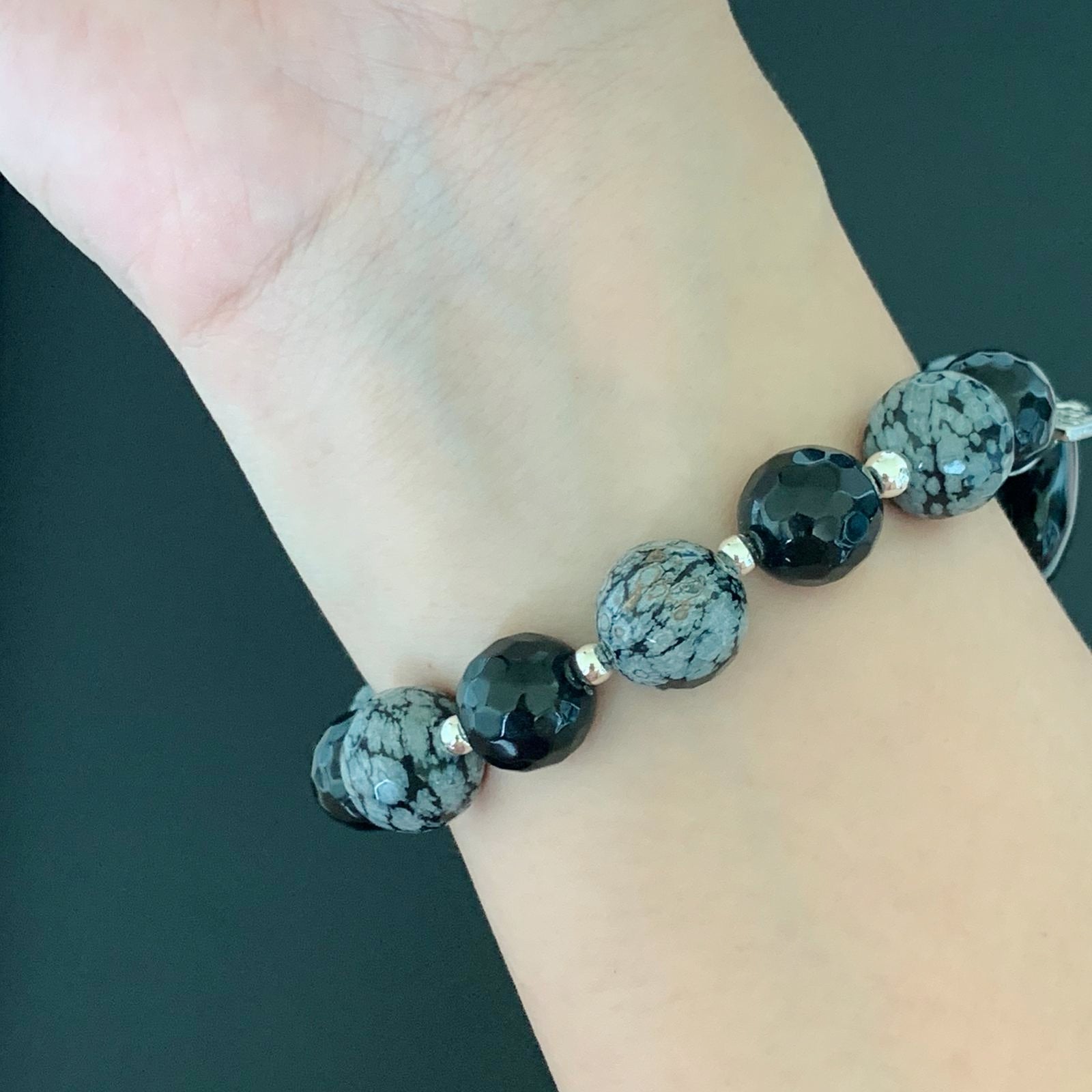 Lucky obsidian deals bracelet