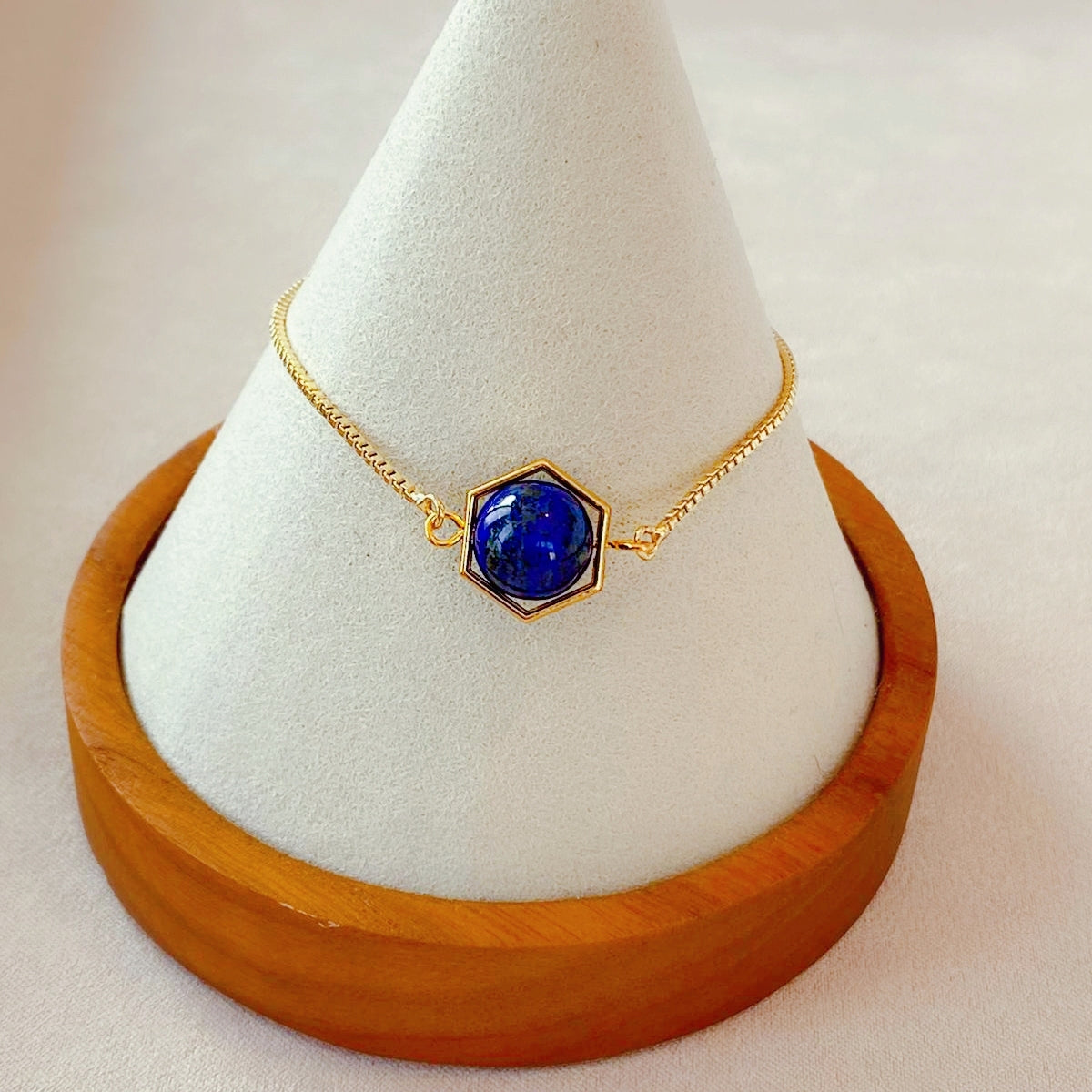 Lapis Lazuli La Forma Hegaxon Bracelet