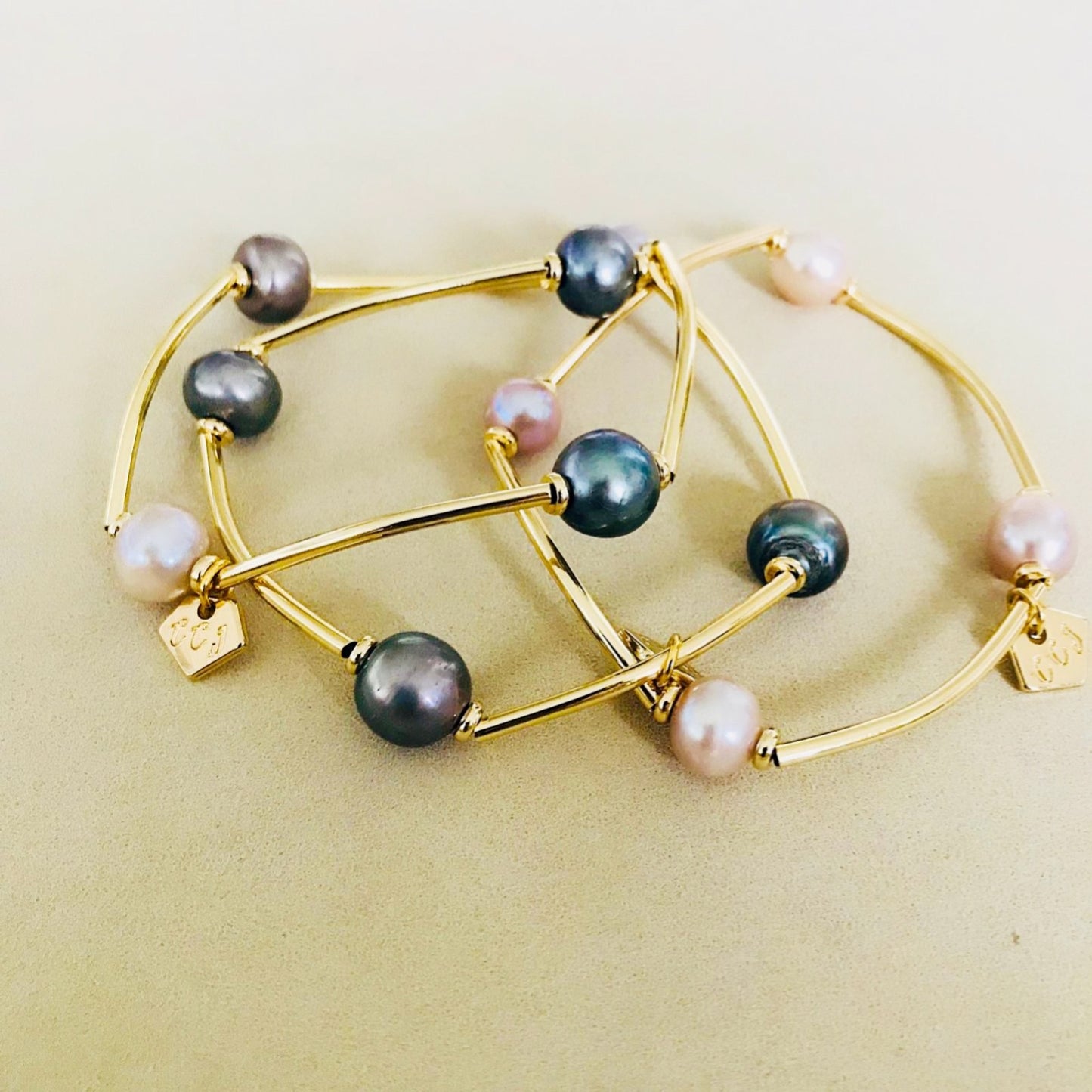 Champagne Pearls Baby La Grace Bracelet