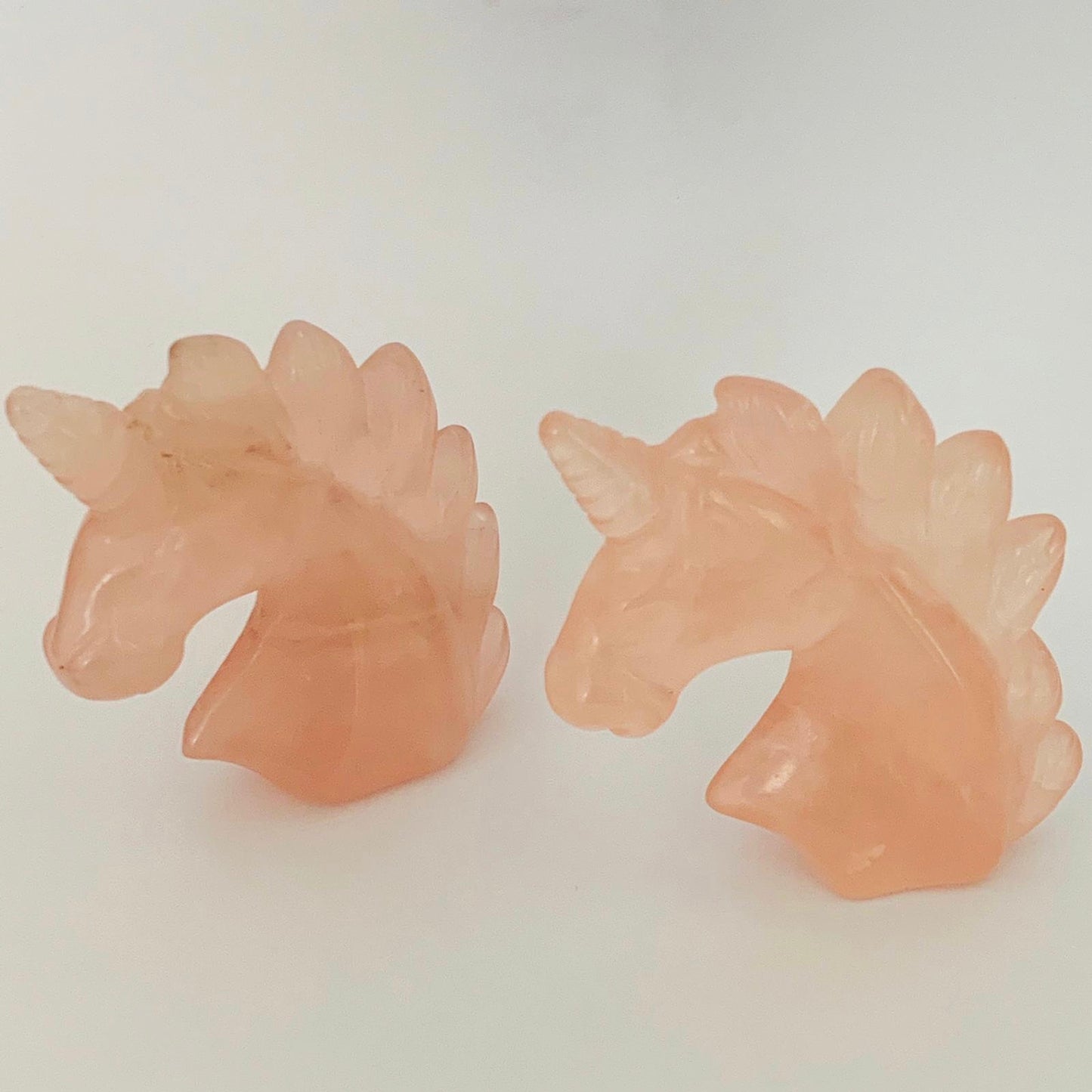 Rose Quartz Unicorn Crystal