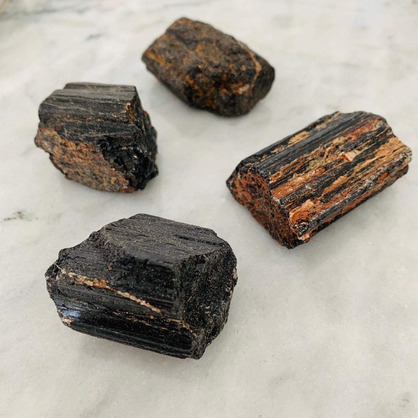 Raw Black Tourmaline Crystals