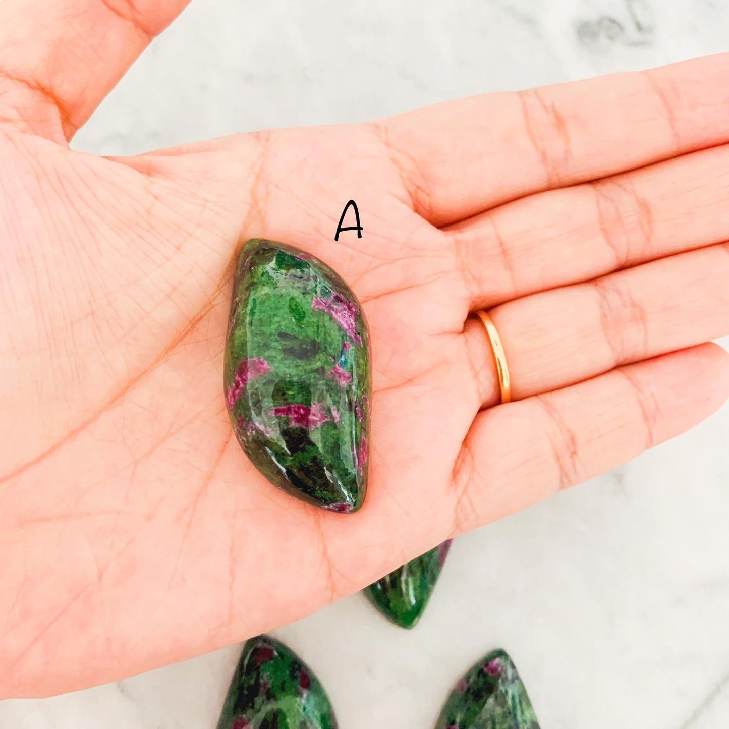 Green Ruby Zoisite Cabochon