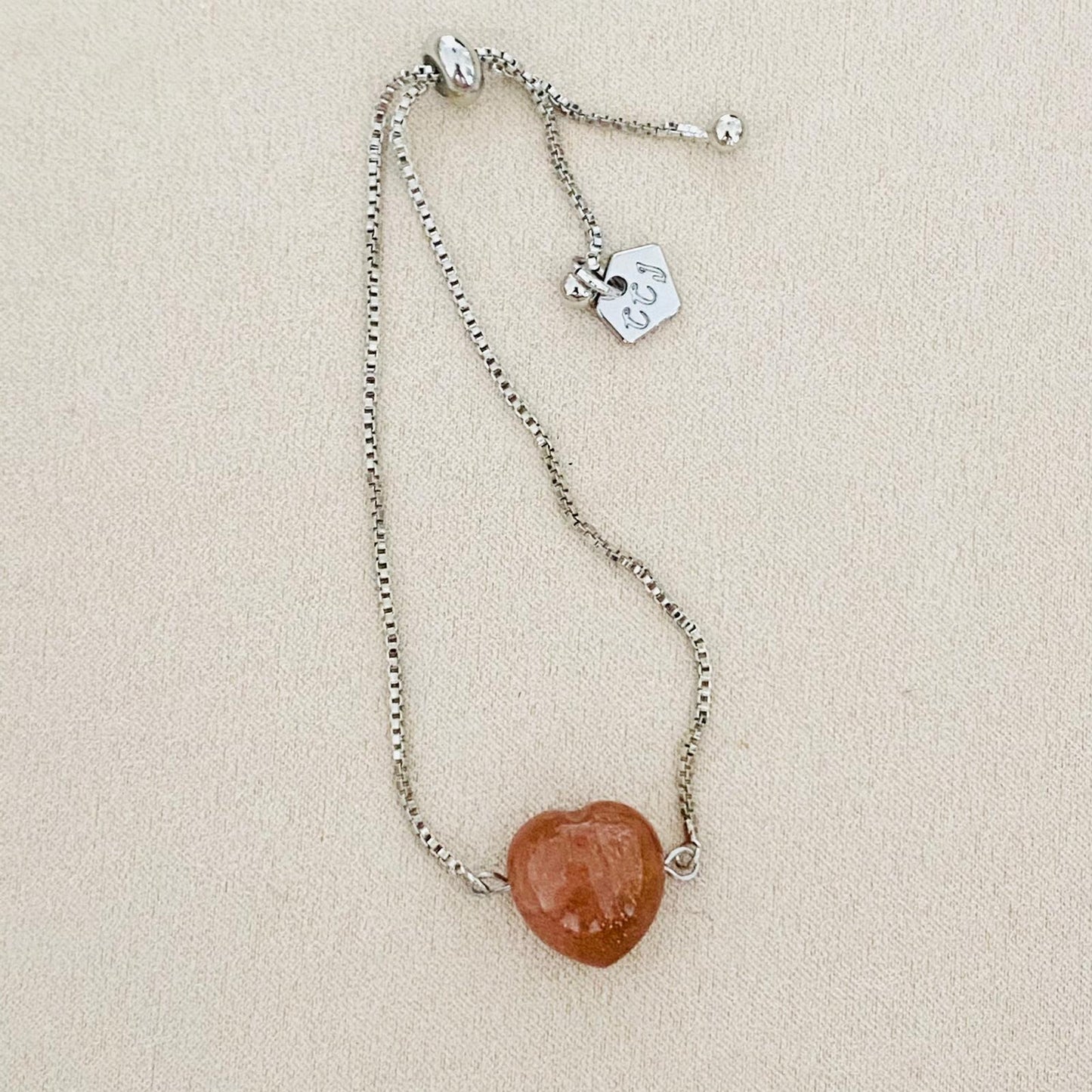 Sunstone La Forma Heart Bracelet