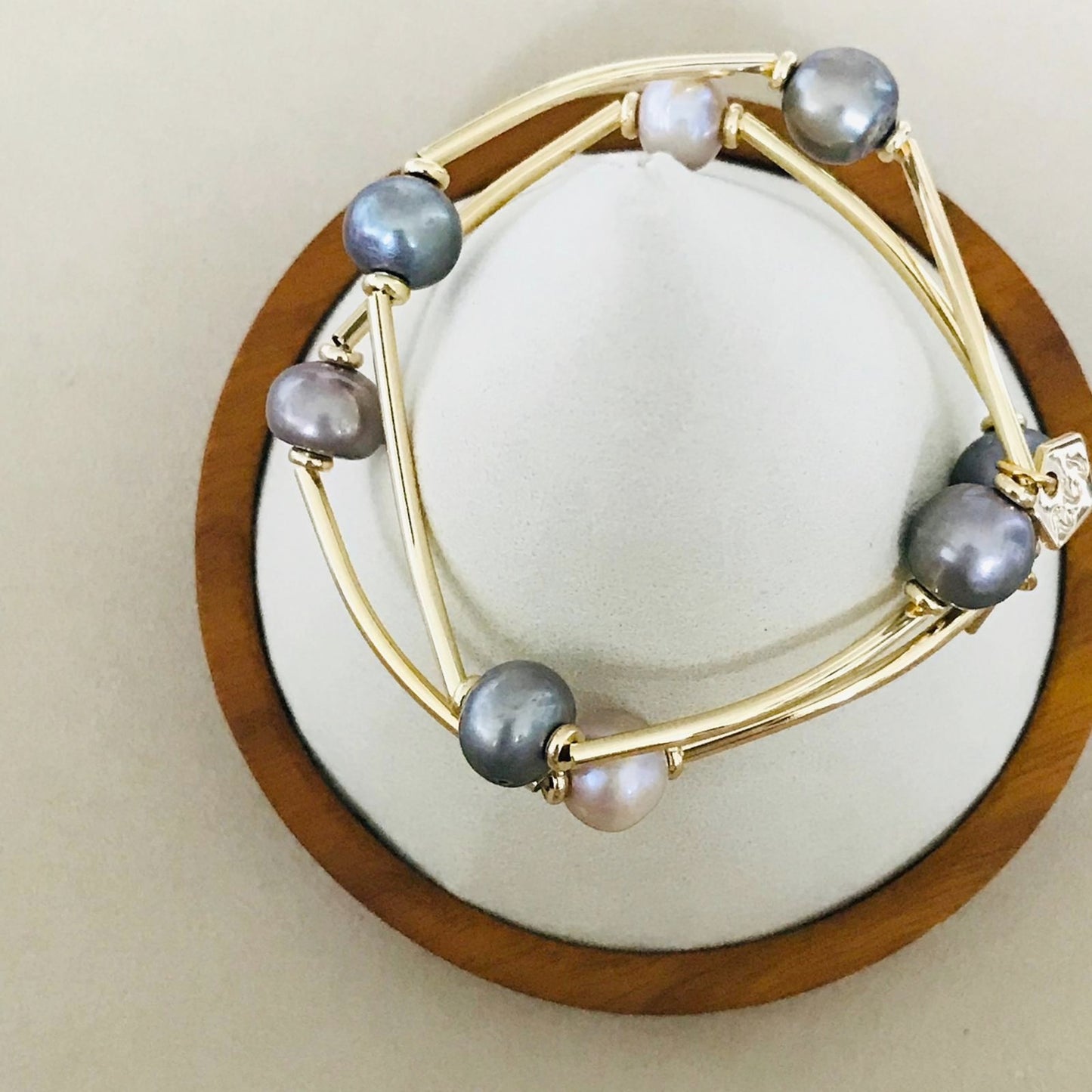 Champagne Pearls Baby La Grace Bracelet