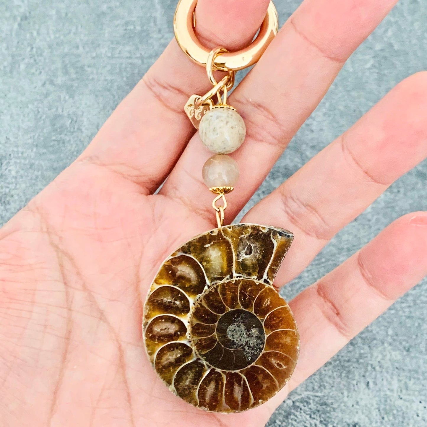 Happiness & Luck Ammonite Charm