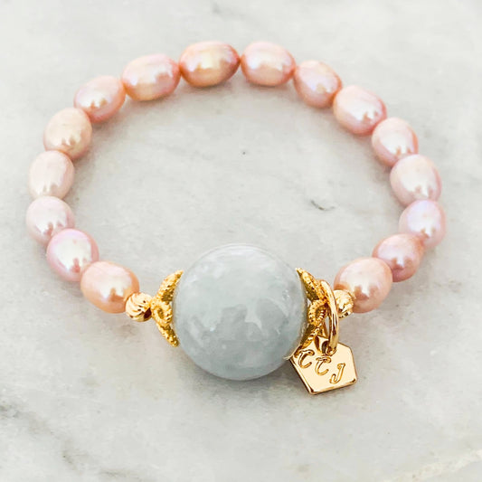 Jade & Pearls Bracelet